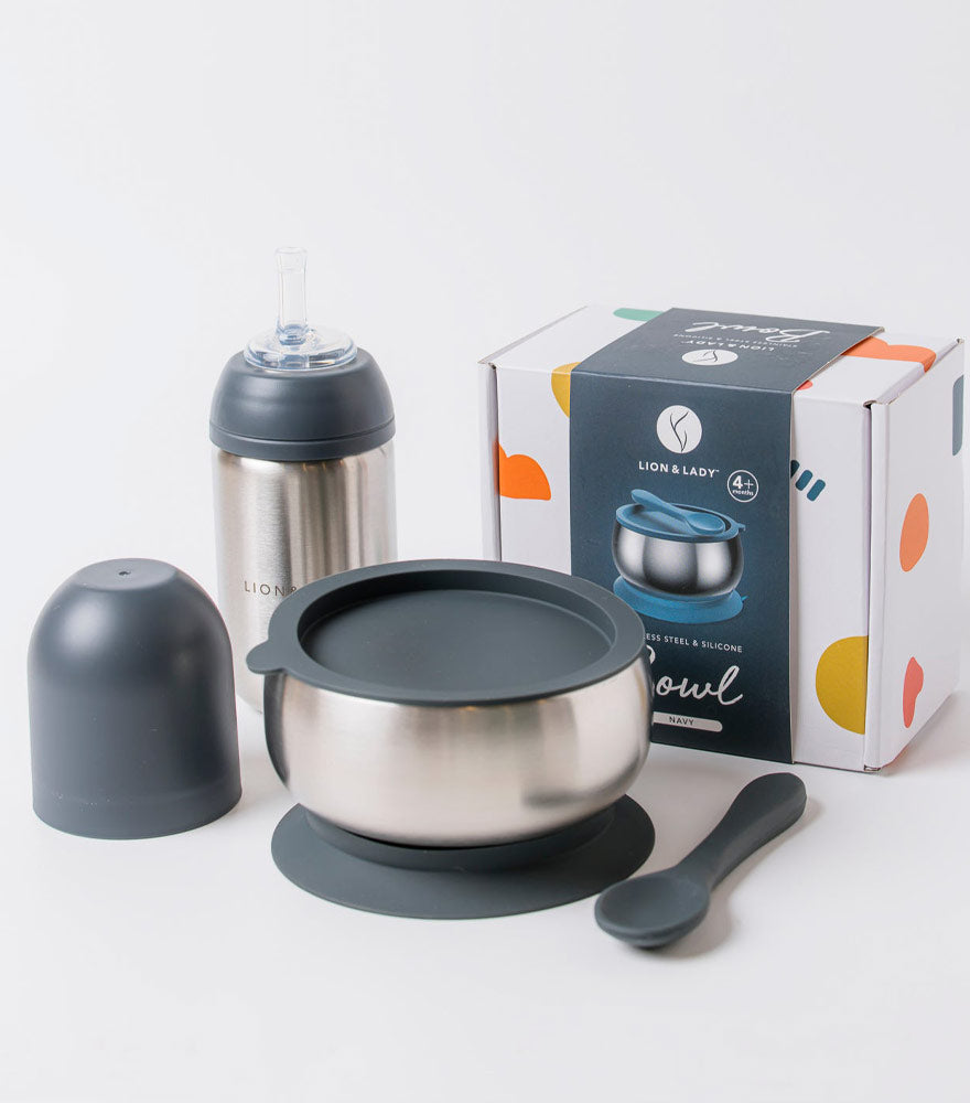 Combo Pack 18 8 Grade Stainless Steel Bowl And Toddler Straw Cup Set Combo pack 18 8 grade stainless steel bowl and toddler straw cup set