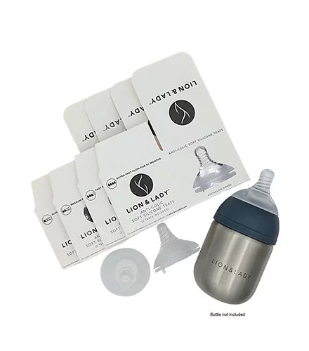 Anti Colic Teat Twin Pack - 4 Flow Sizes